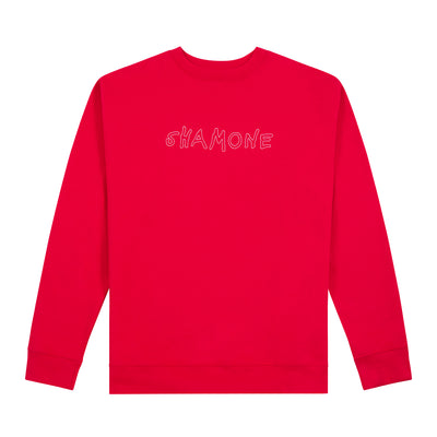 Shamone Outline Sweater: Red | Shamone | Streetwear Clothing Melbourne